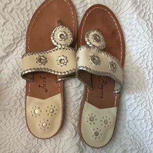 Jack Rogers Women's Cream Sandals